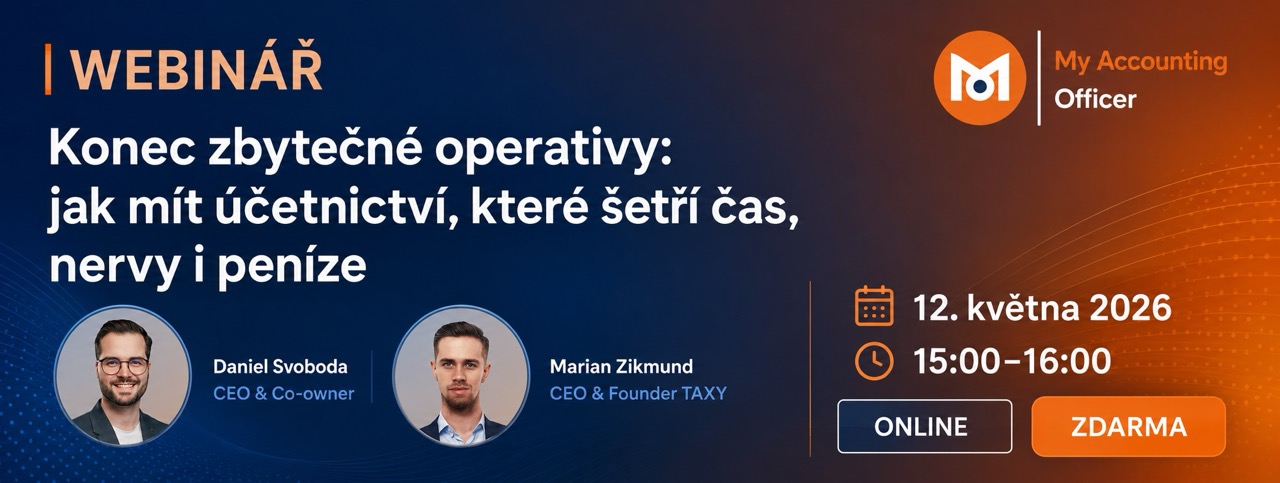 Pozvánka na webinář TAXY a My Accounting Officer o digitalizaci účetnictví